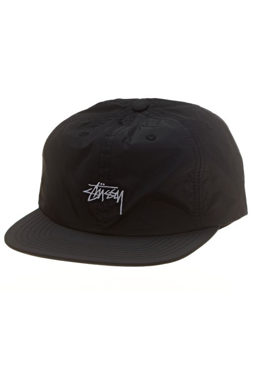 Stussy Mens Stock Snapback Hats Black - UPJRD2817